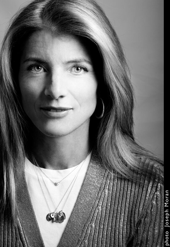 black and white portrait of woman