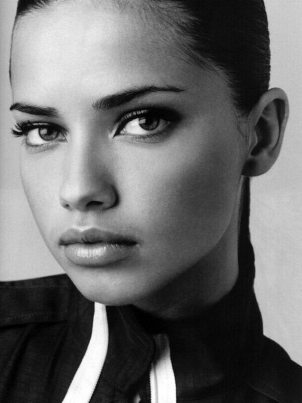 black and white portrait of woman