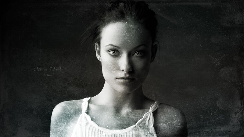 black and white portrait of woman