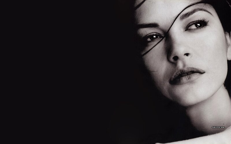black and white portrait of woman