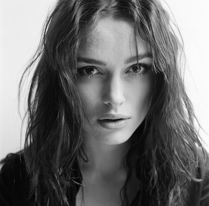 black and white portrait of woman