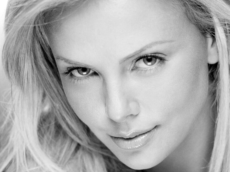 black and white portrait of woman