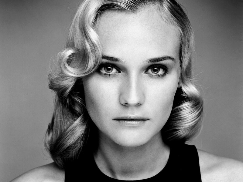 black and white portrait of woman