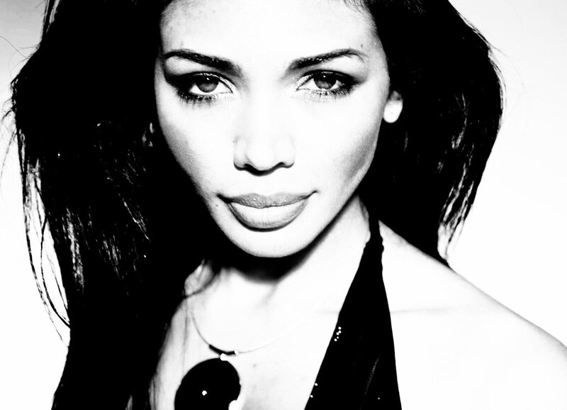 black and white portrait of woman