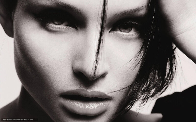 black and white portrait of woman