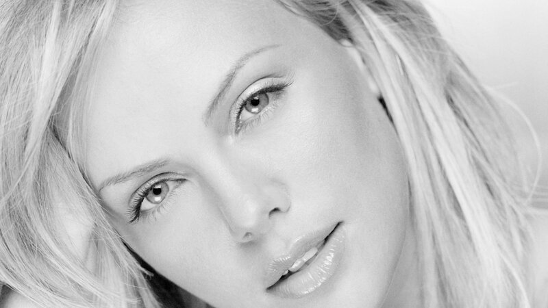 black and white portrait of woman