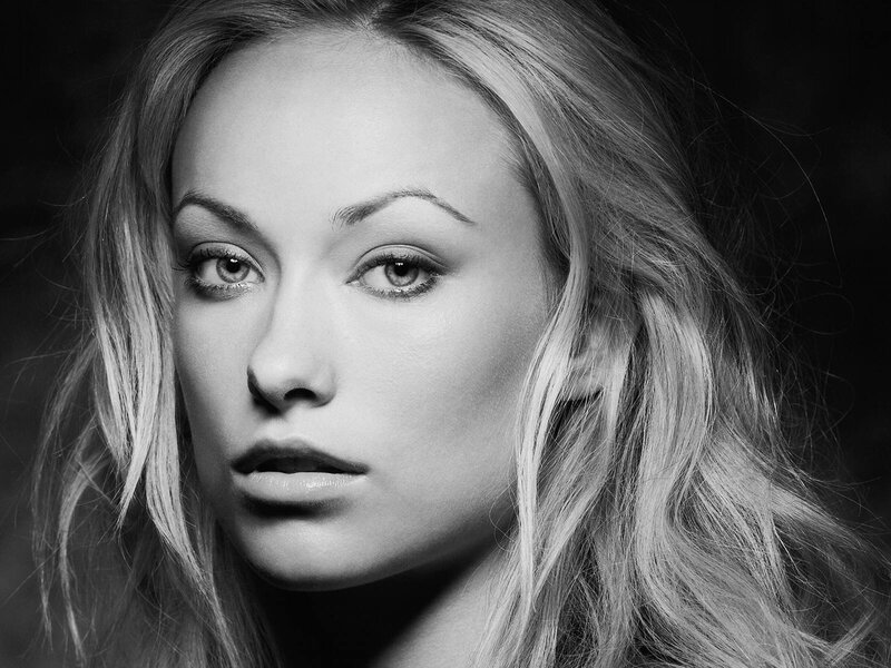 black and white portrait of woman