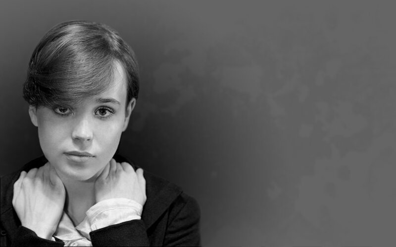 black and white portrait of woman