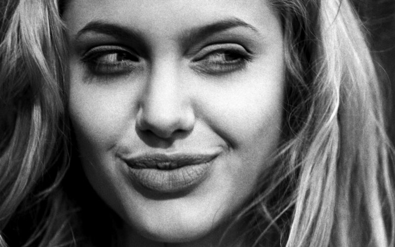 black and white portrait of woman