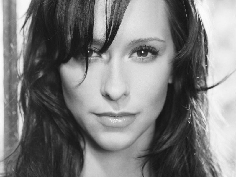 black and white portrait of woman
