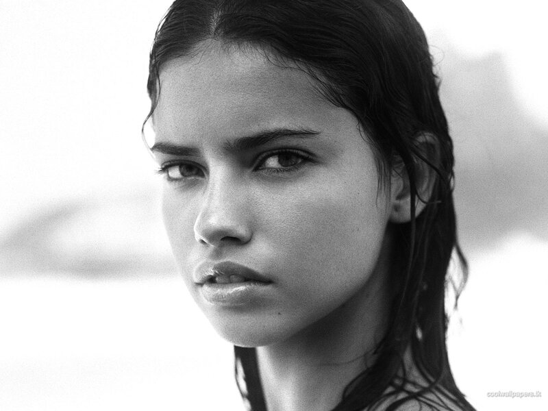 black and white portrait of woman