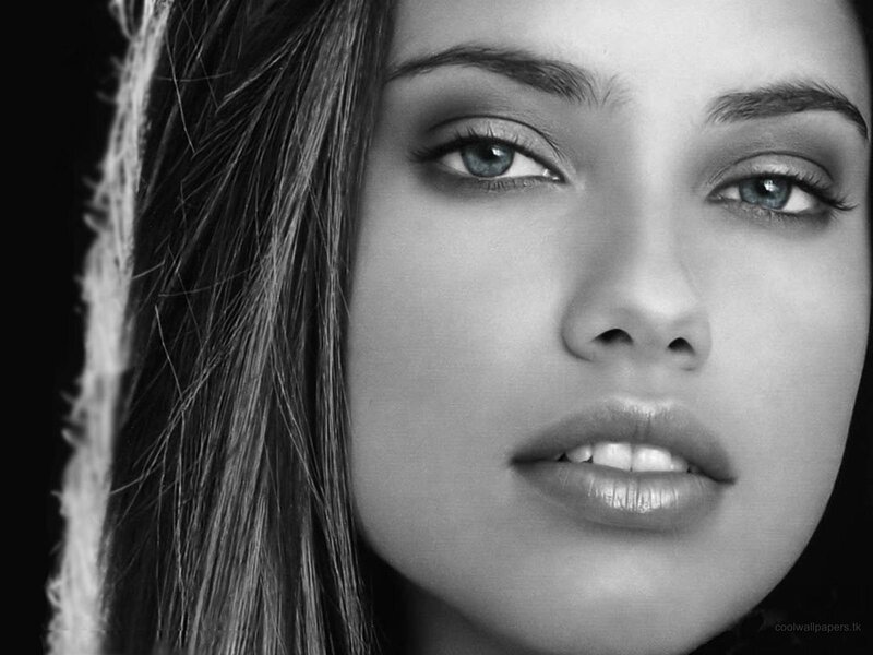 black and white portrait of woman