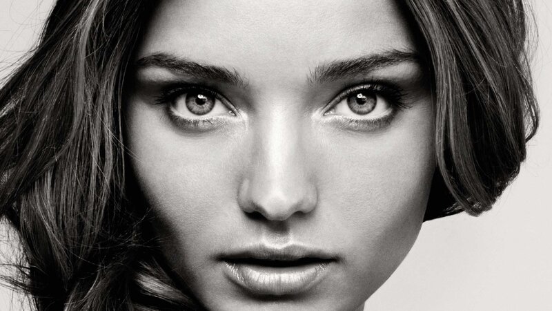 black and white portrait of woman