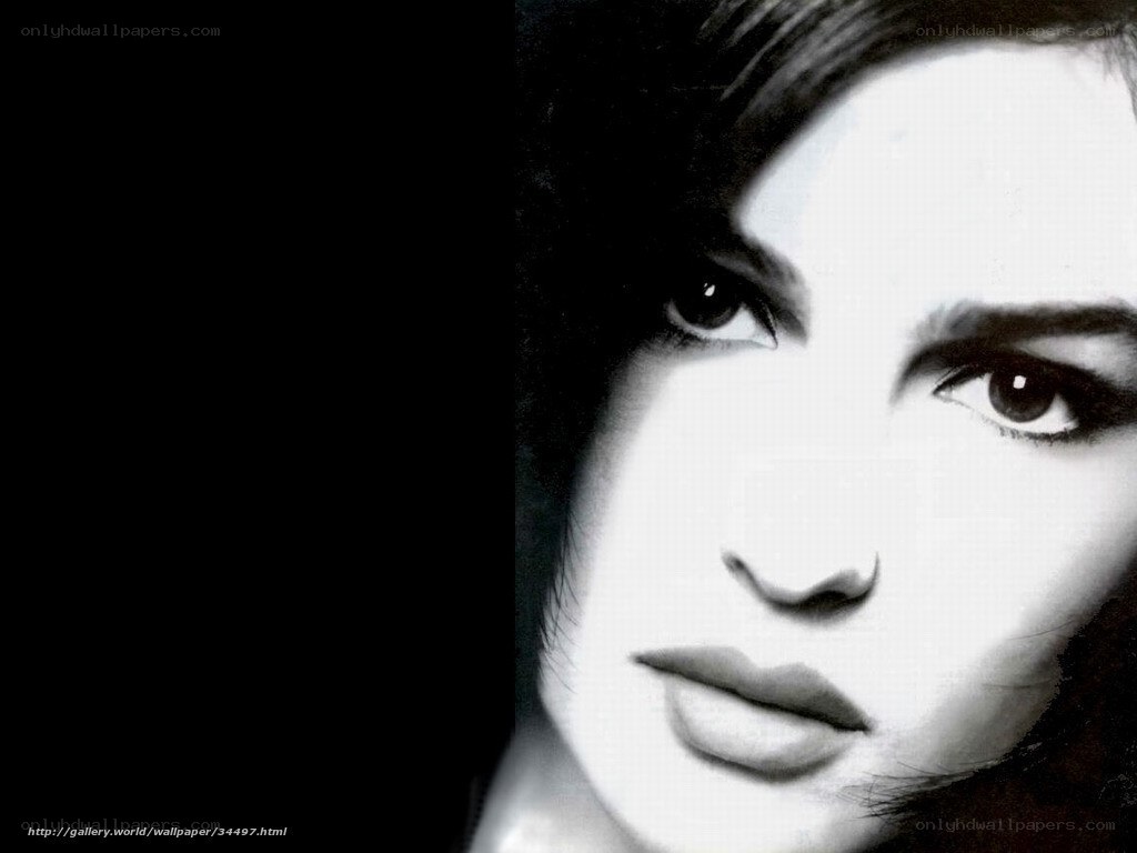 black and white portrait of woman