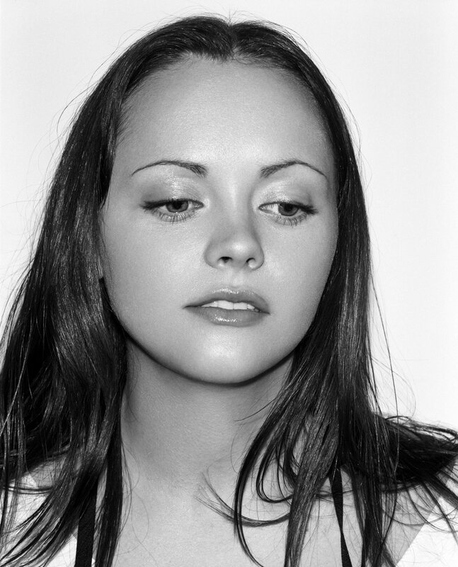 black and white portrait of woman