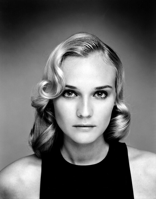 black and white portrait of woman
