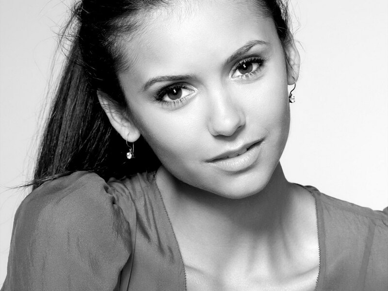 black and white portrait of woman