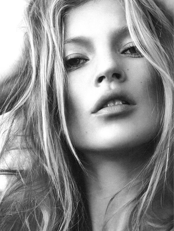 black and white portrait of woman