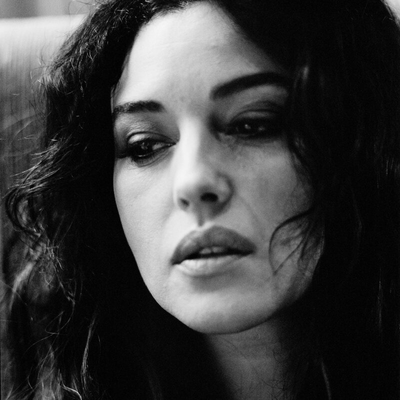 black and white portrait of woman