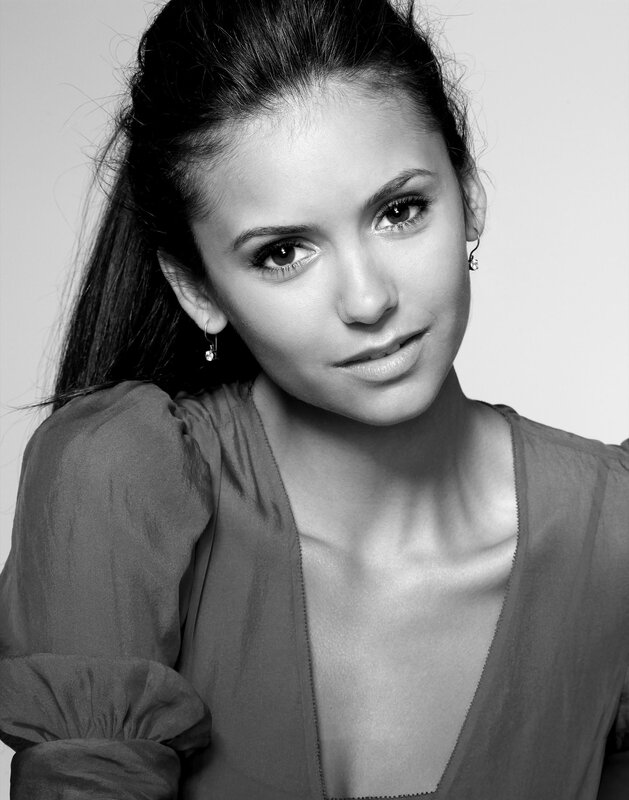 black and white portrait of woman