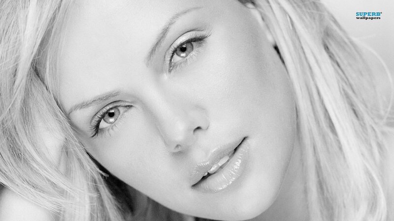 black and white portrait of woman