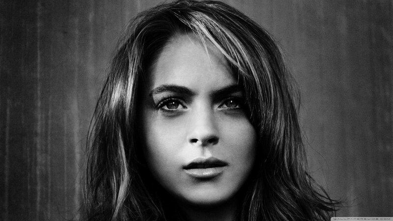 black and white portrait of woman