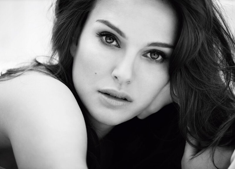 black and white portrait of woman