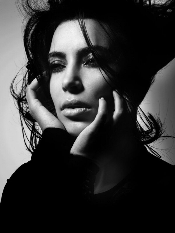 black and white portrait of woman