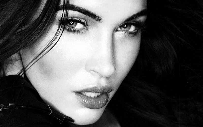 black and white portrait of woman