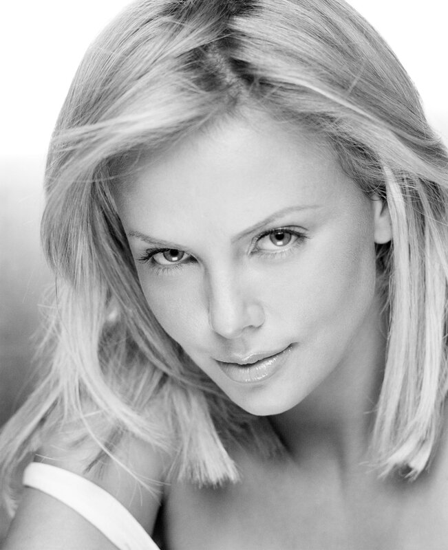 black and white portrait of woman