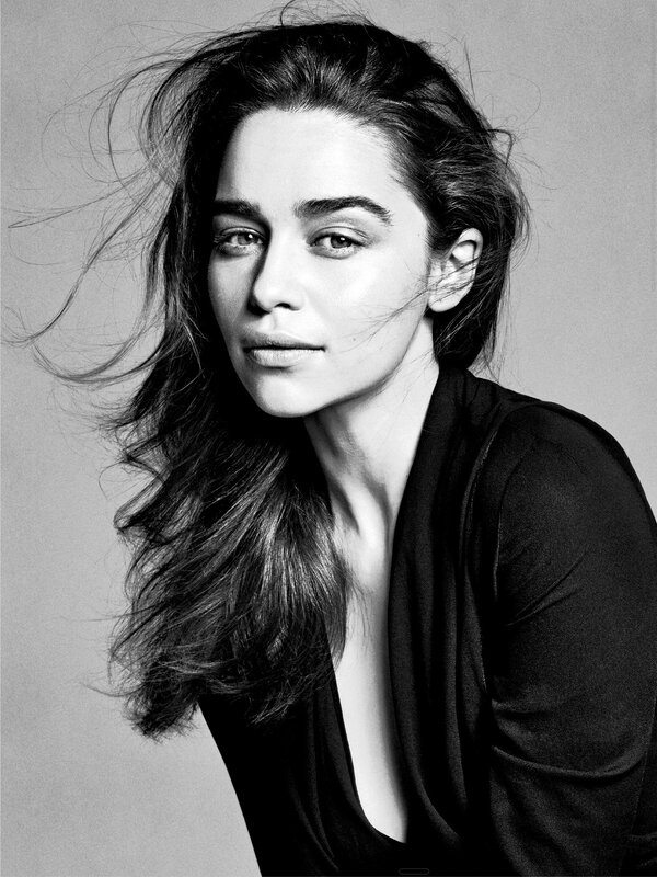 black and white portrait of woman