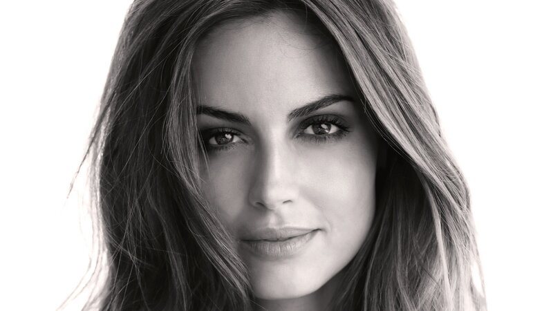 black and white portrait of woman