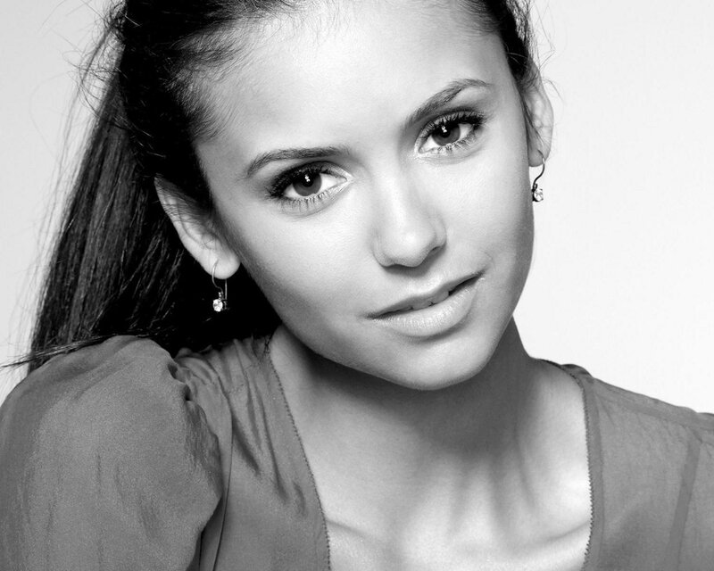 black and white portrait of woman