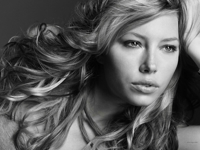 black and white portrait of woman