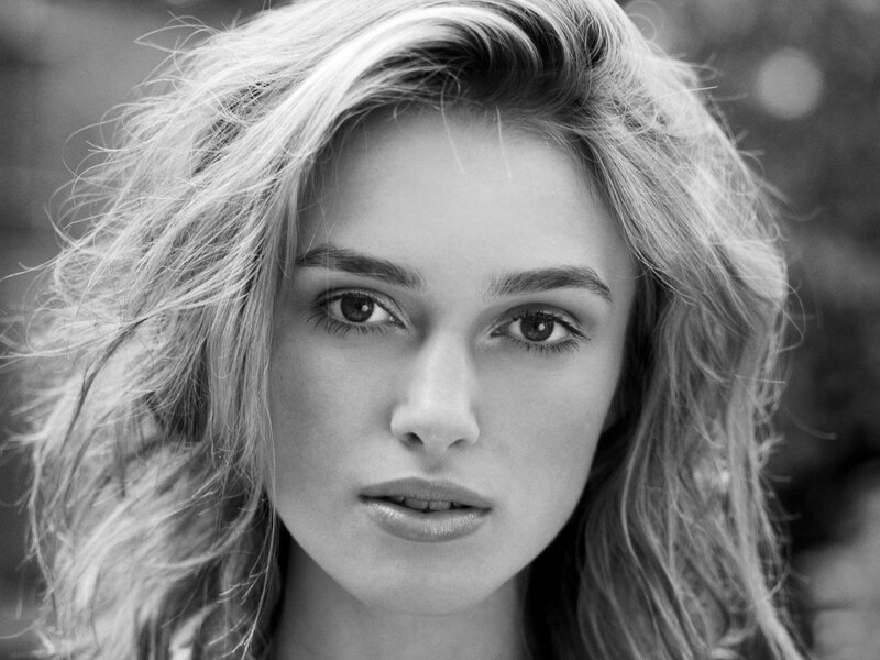 black and white portrait of woman