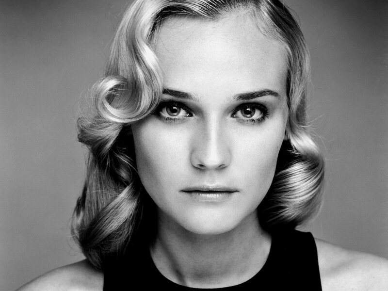 black and white portrait of woman