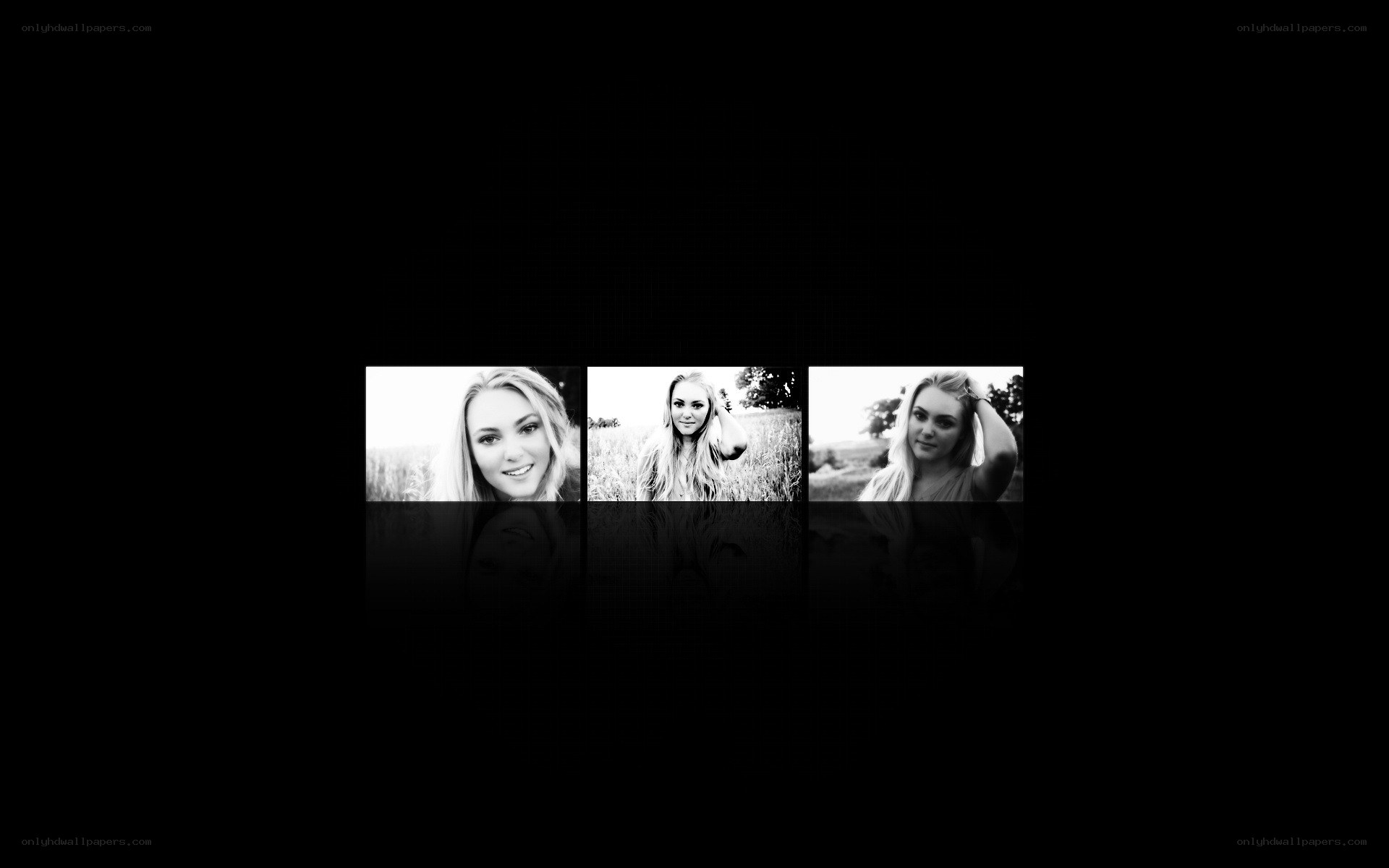 black and white portrait series