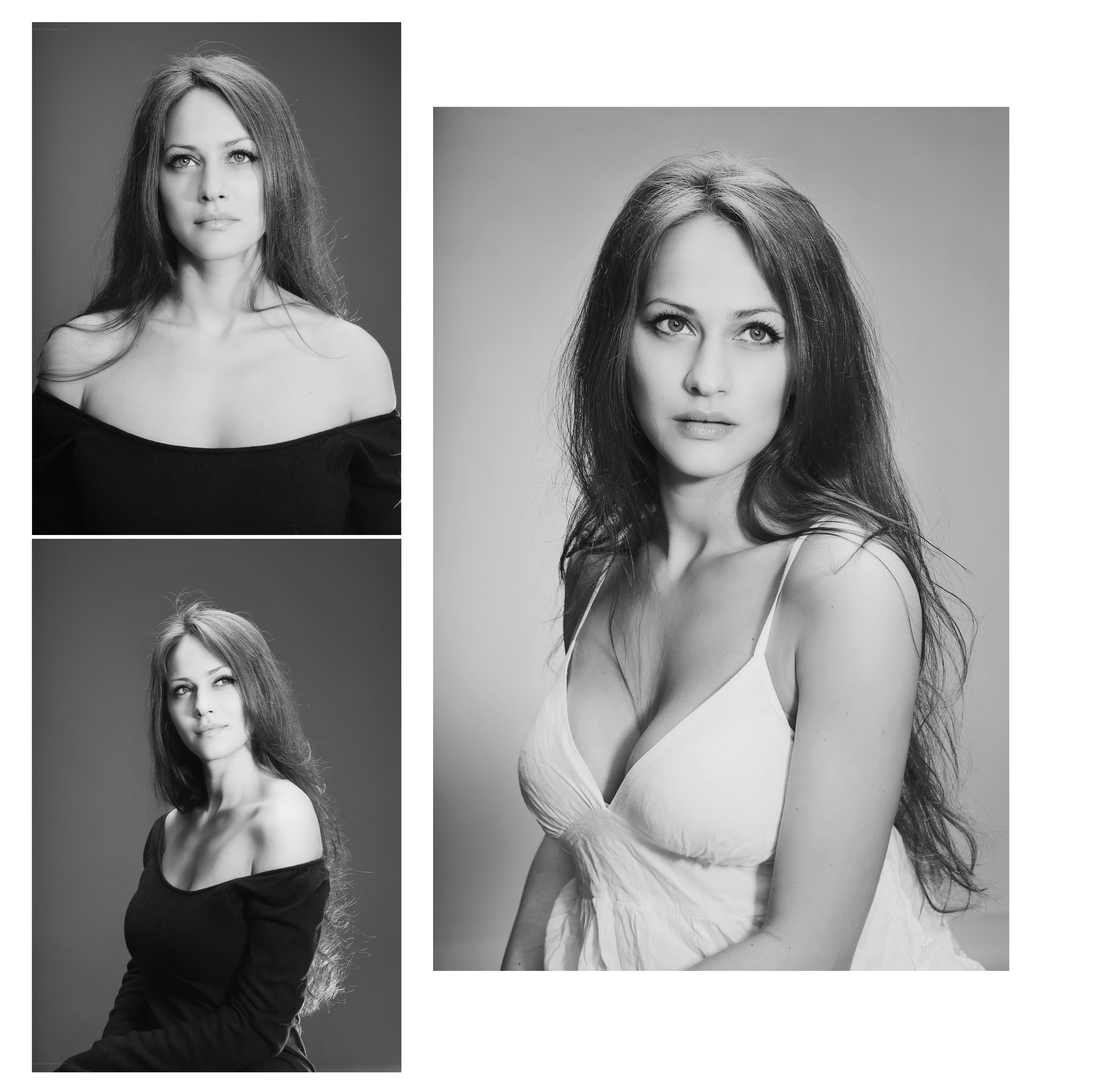black and white portrait series