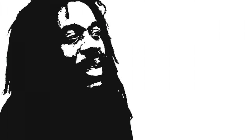 Black and White Portrait — Serious, Illustration