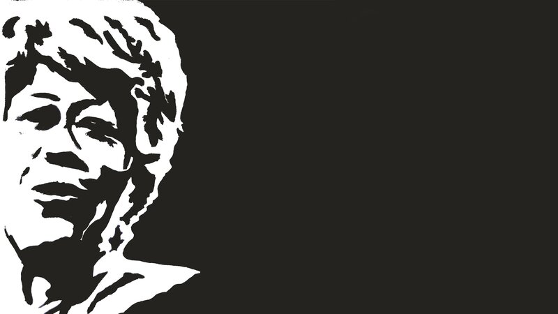 black and white portrait silhouette