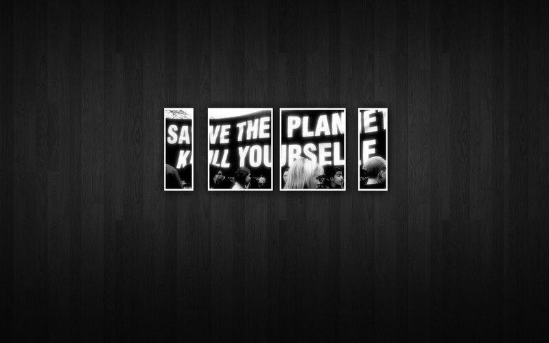 black and white protest art