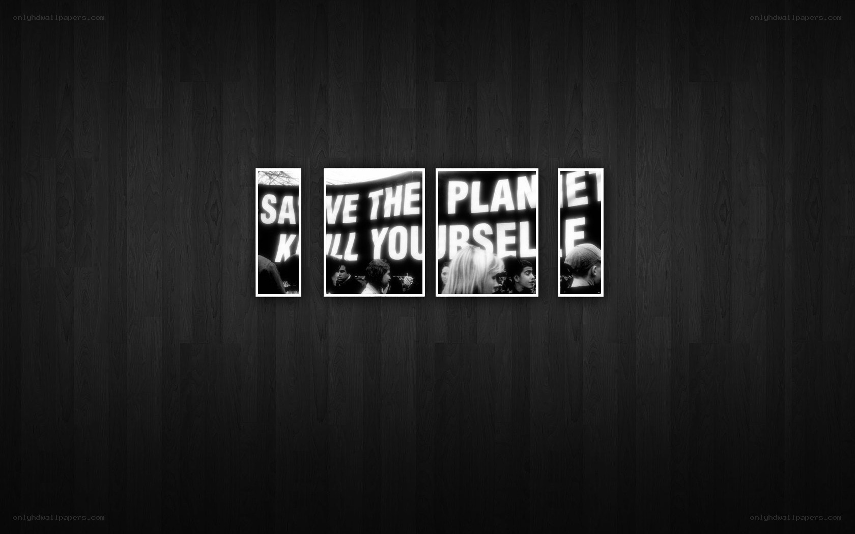 black and white protest art