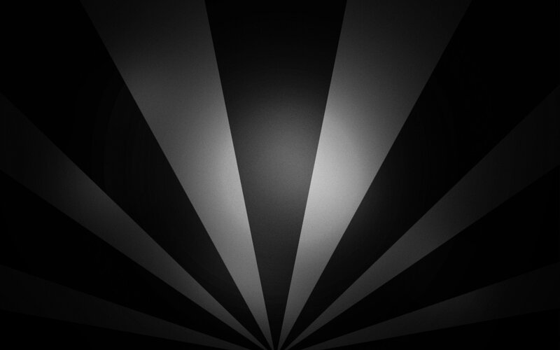 black and white radial pattern