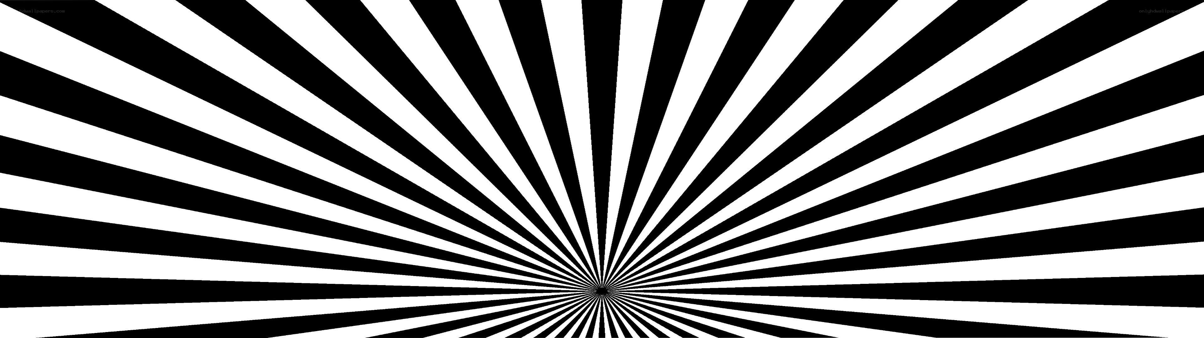 black and white radial stripes
