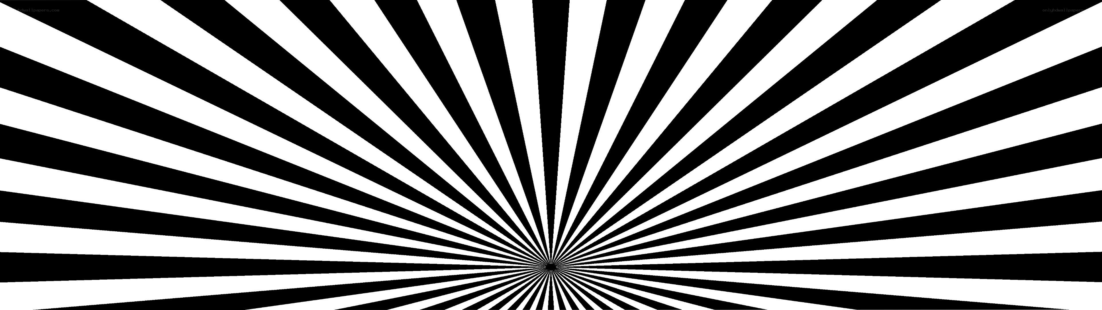 black and white radial stripes