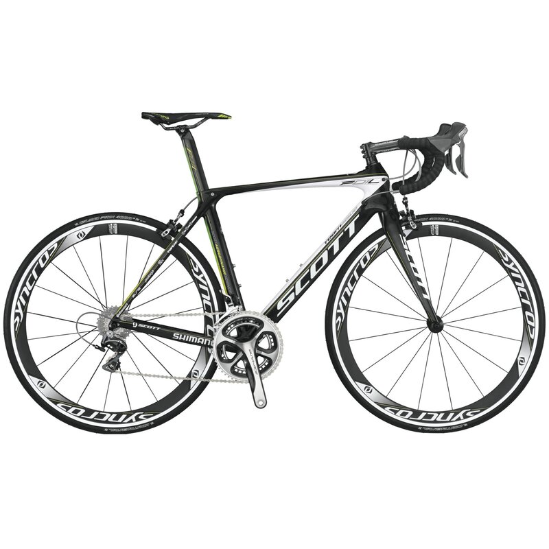 black and white road bicycle