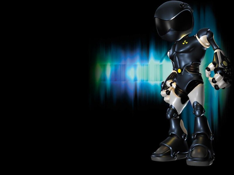 Black and White Robot — Dramatic