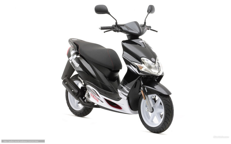 Black and White Scooter — Neutral, Photograph, Seat, Headlight
