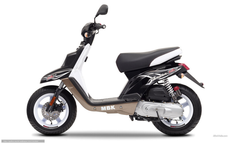 Black and White Scooter — Neutral, Photograph, Seat, Wheel, Engine