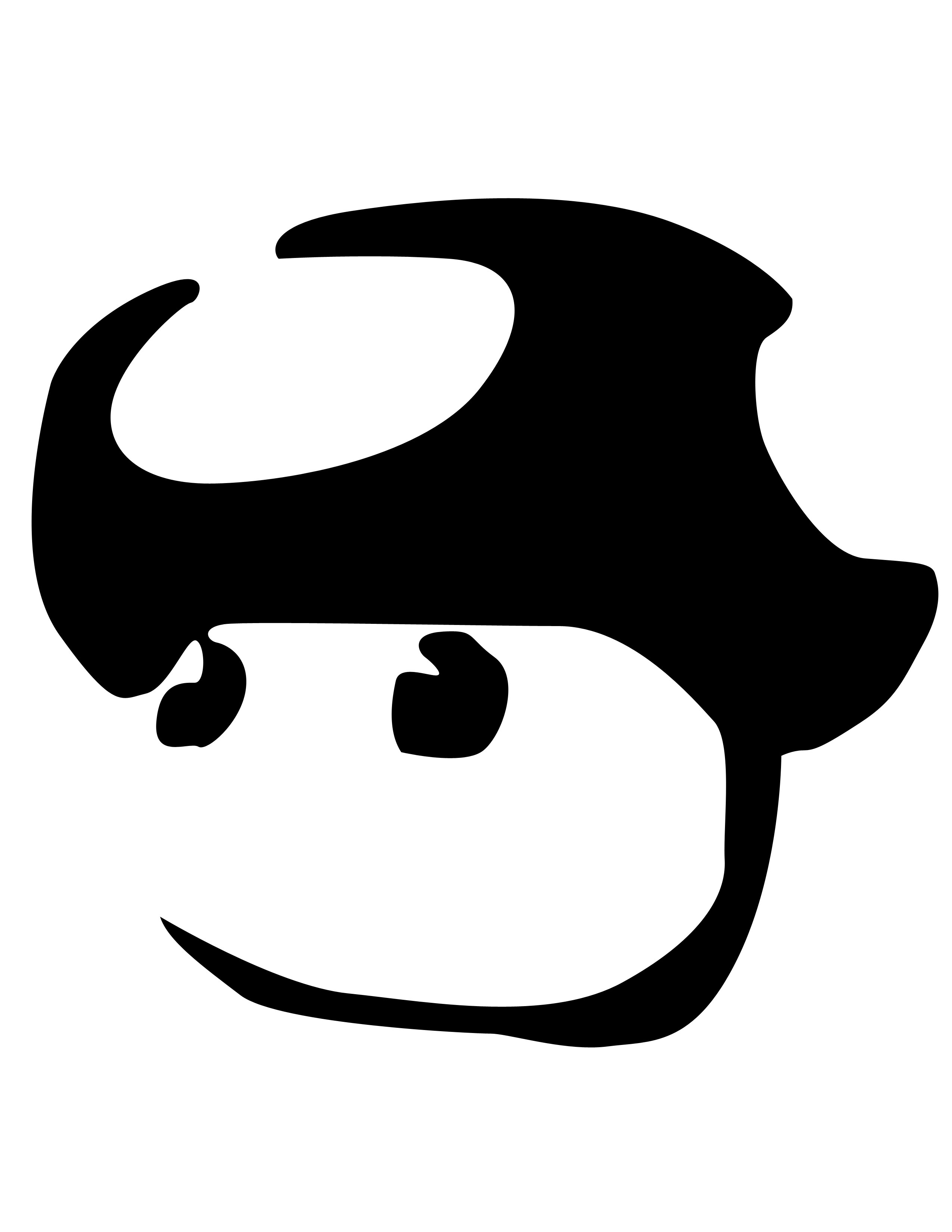 black and white silhouette